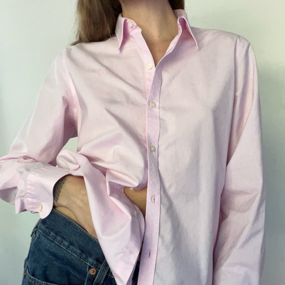 Lauren by Ralph Lauren Blush Pink Button Down